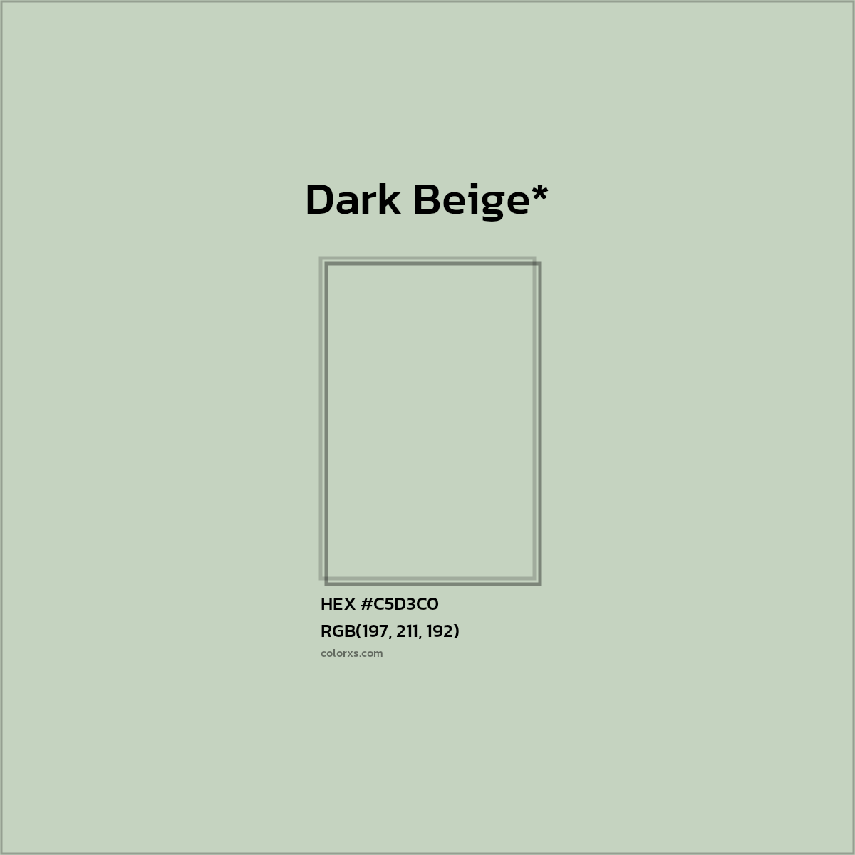 HEX #C5D3C0 Color Name, Color Code, Palettes, Similar Paints, Images