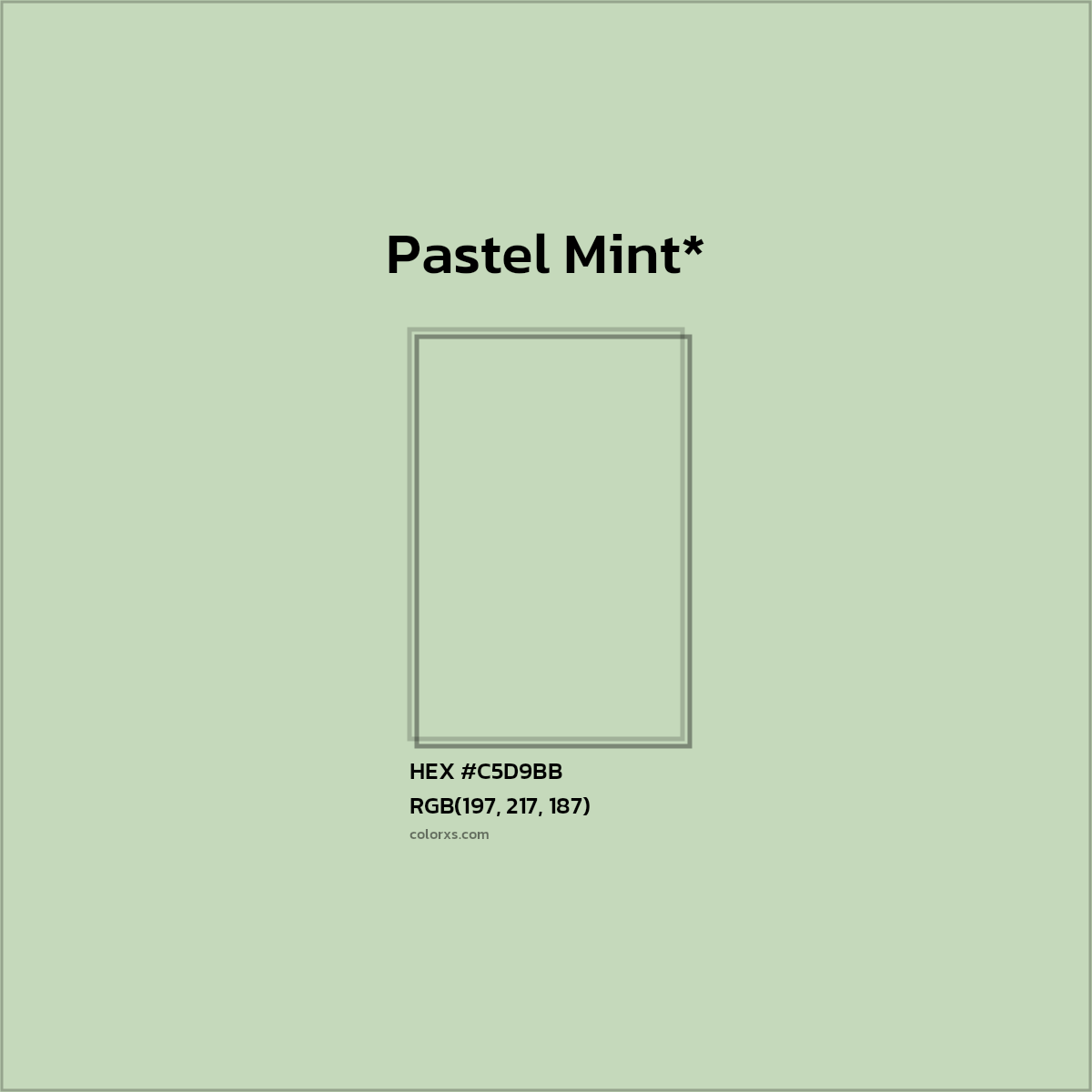 HEX #C5D9BB Color Name, Color Code, Palettes, Similar Paints, Images