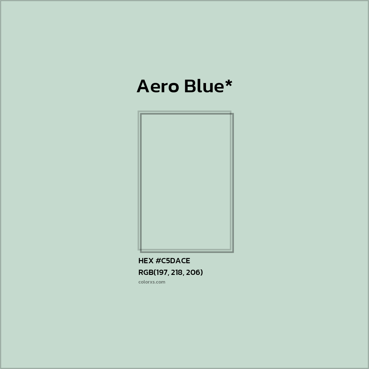 HEX #C5DACE Color Name, Color Code, Palettes, Similar Paints, Images