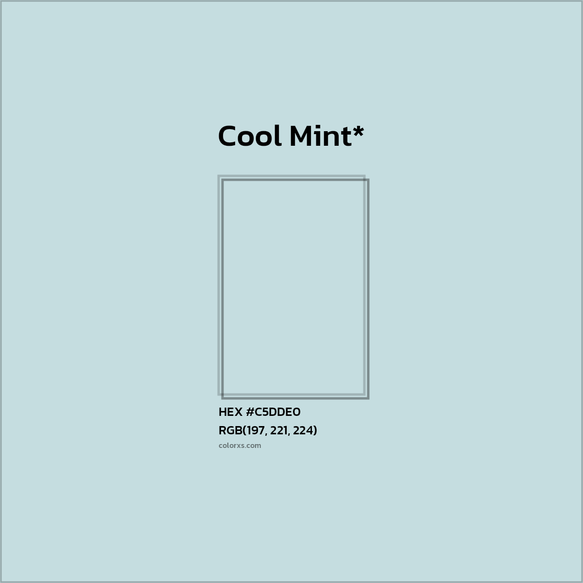 HEX #C5DDE0 Color Name, Color Code, Palettes, Similar Paints, Images