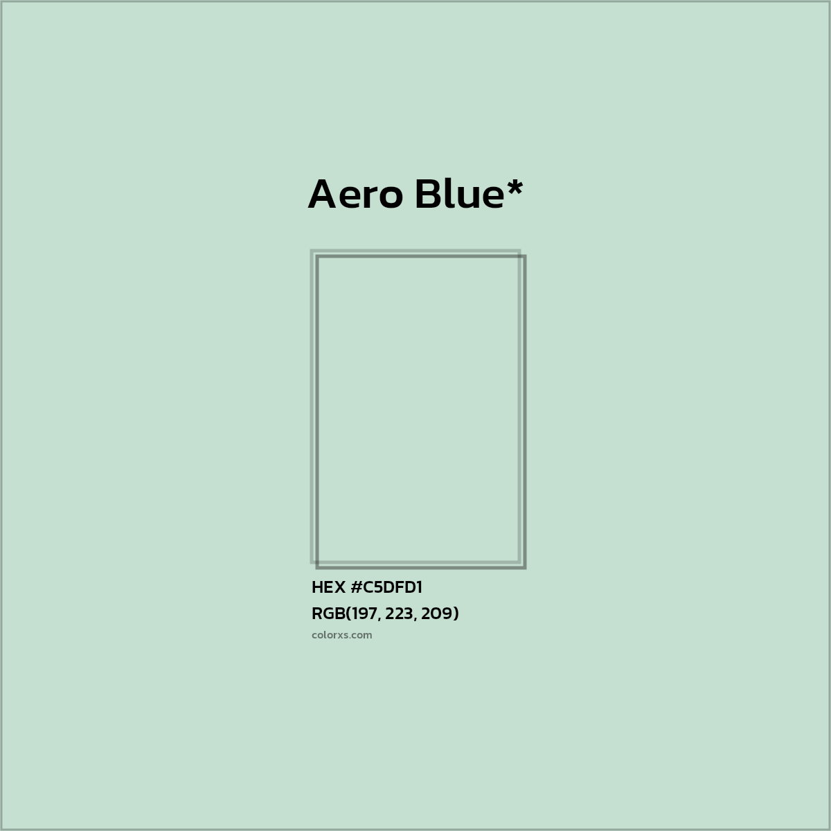HEX #C5DFD1 Color Name, Color Code, Palettes, Similar Paints, Images