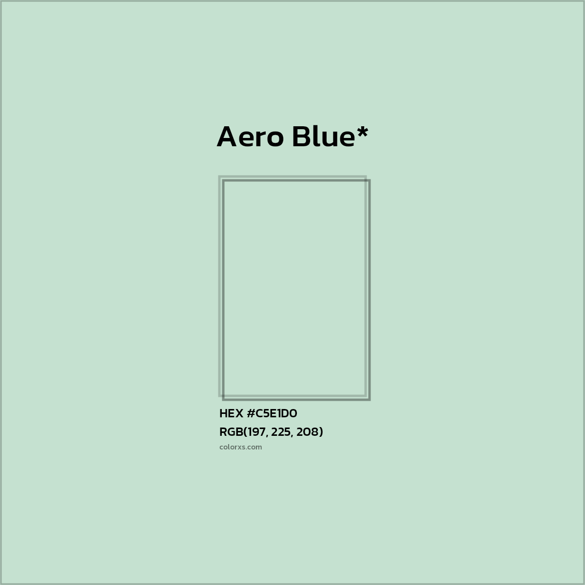 HEX #C5E1D0 Color Name, Color Code, Palettes, Similar Paints, Images