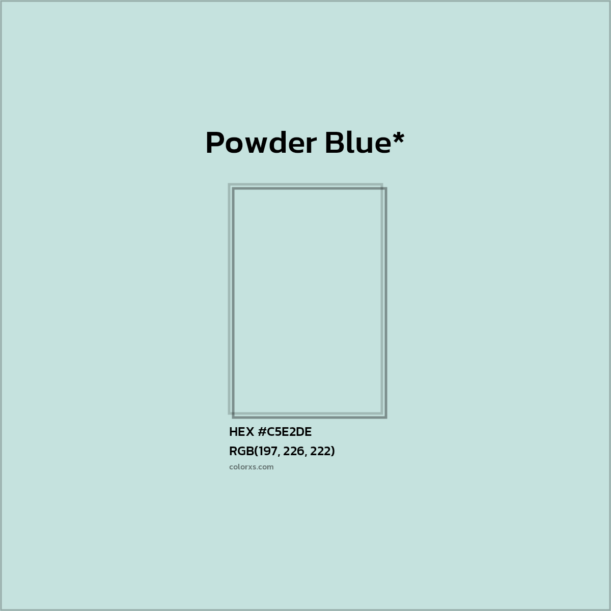 HEX #C5E2DE Color Name, Color Code, Palettes, Similar Paints, Images