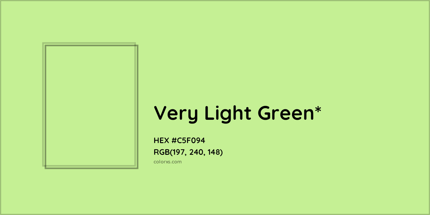 HEX #C5F094 Color Name, Color Code, Palettes, Similar Paints, Images