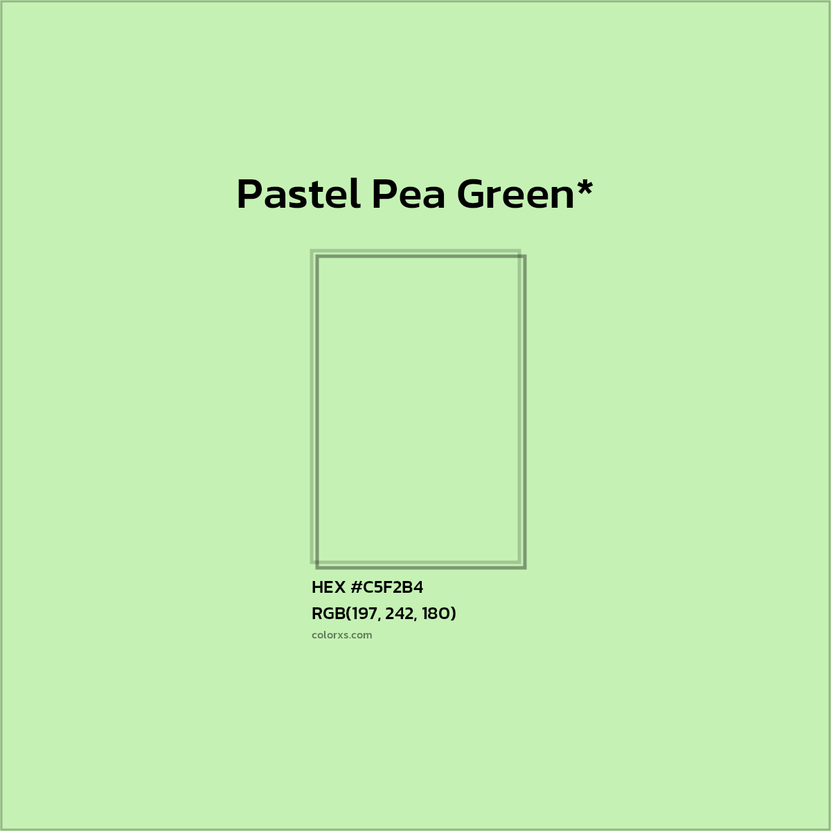 HEX #C5F2B4 Color Name, Color Code, Palettes, Similar Paints, Images