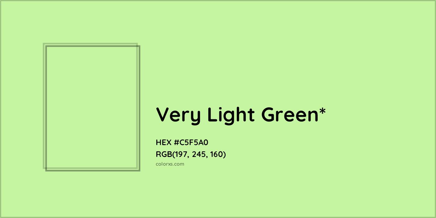 HEX #C5F5A0 Color Name, Color Code, Palettes, Similar Paints, Images
