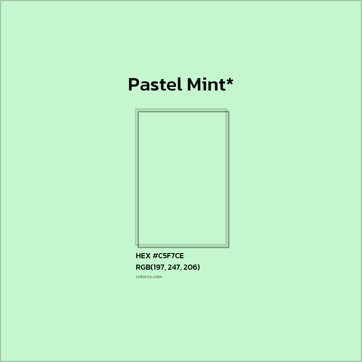 HEX #C5F7CE Color Name, Color Code, Palettes, Similar Paints, Images