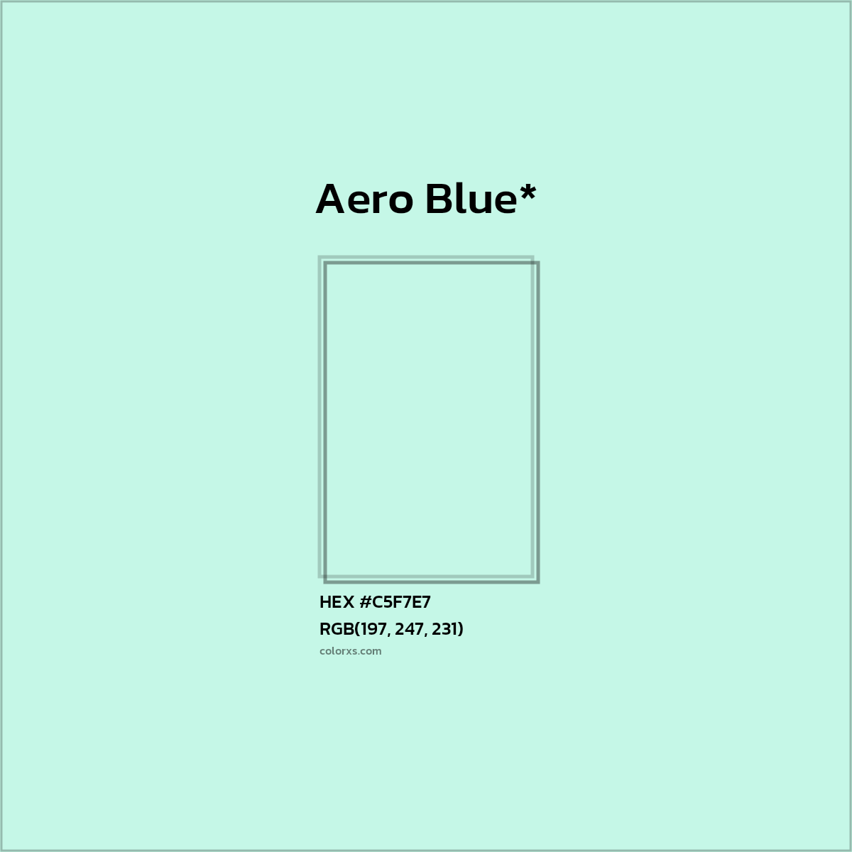 HEX #C5F7E7 Color Name, Color Code, Palettes, Similar Paints, Images