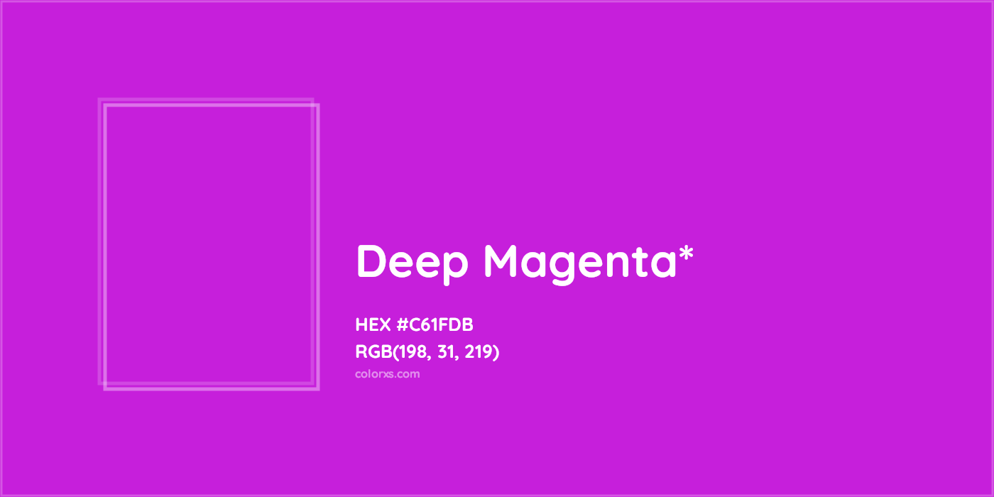 HEX #C61FDB Color Name, Color Code, Palettes, Similar Paints, Images