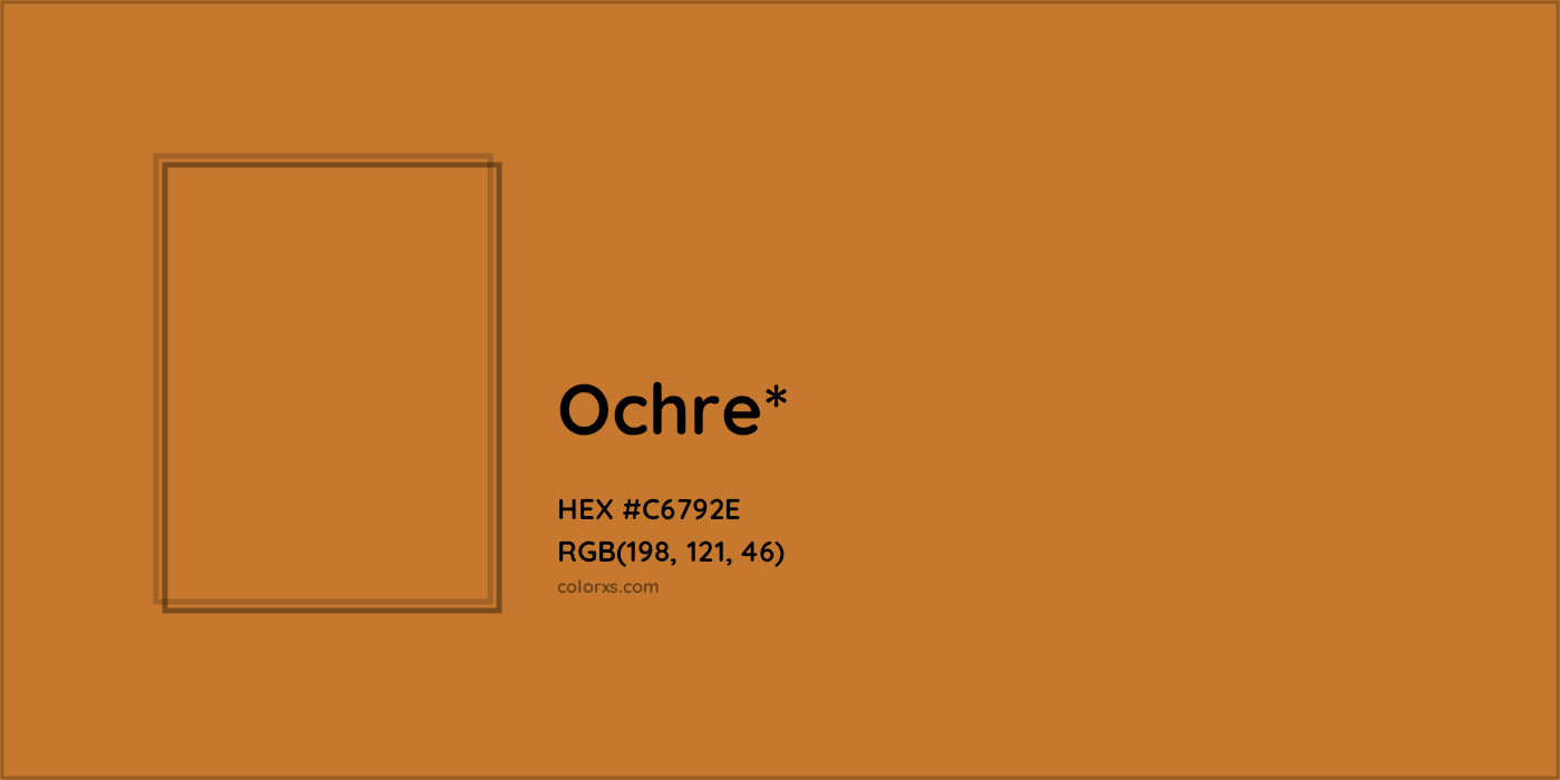 HEX #C6792E Color Name, Color Code, Palettes, Similar Paints, Images