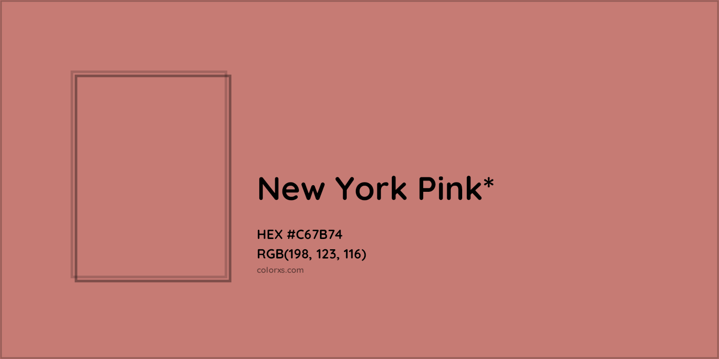 HEX #C67B74 Color Name, Color Code, Palettes, Similar Paints, Images