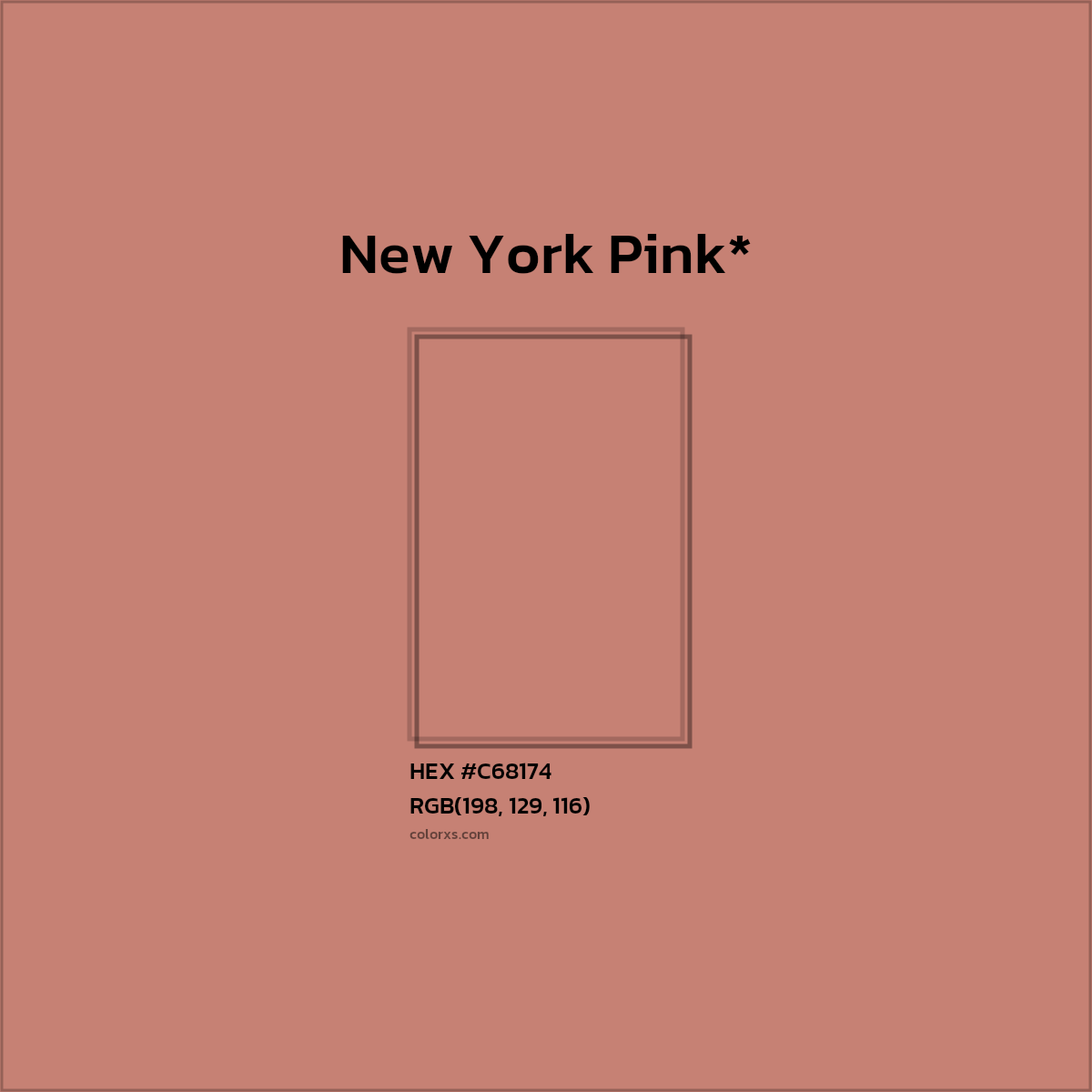 HEX #C68174 Color Name, Color Code, Palettes, Similar Paints, Images