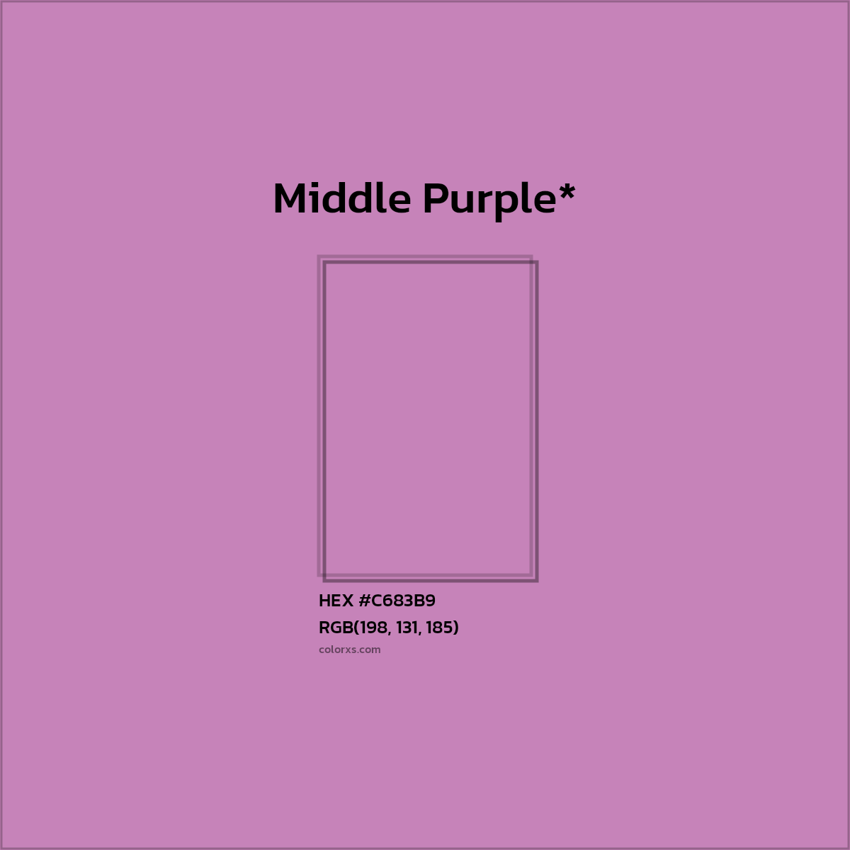 HEX #C683B9 Color Name, Color Code, Palettes, Similar Paints, Images