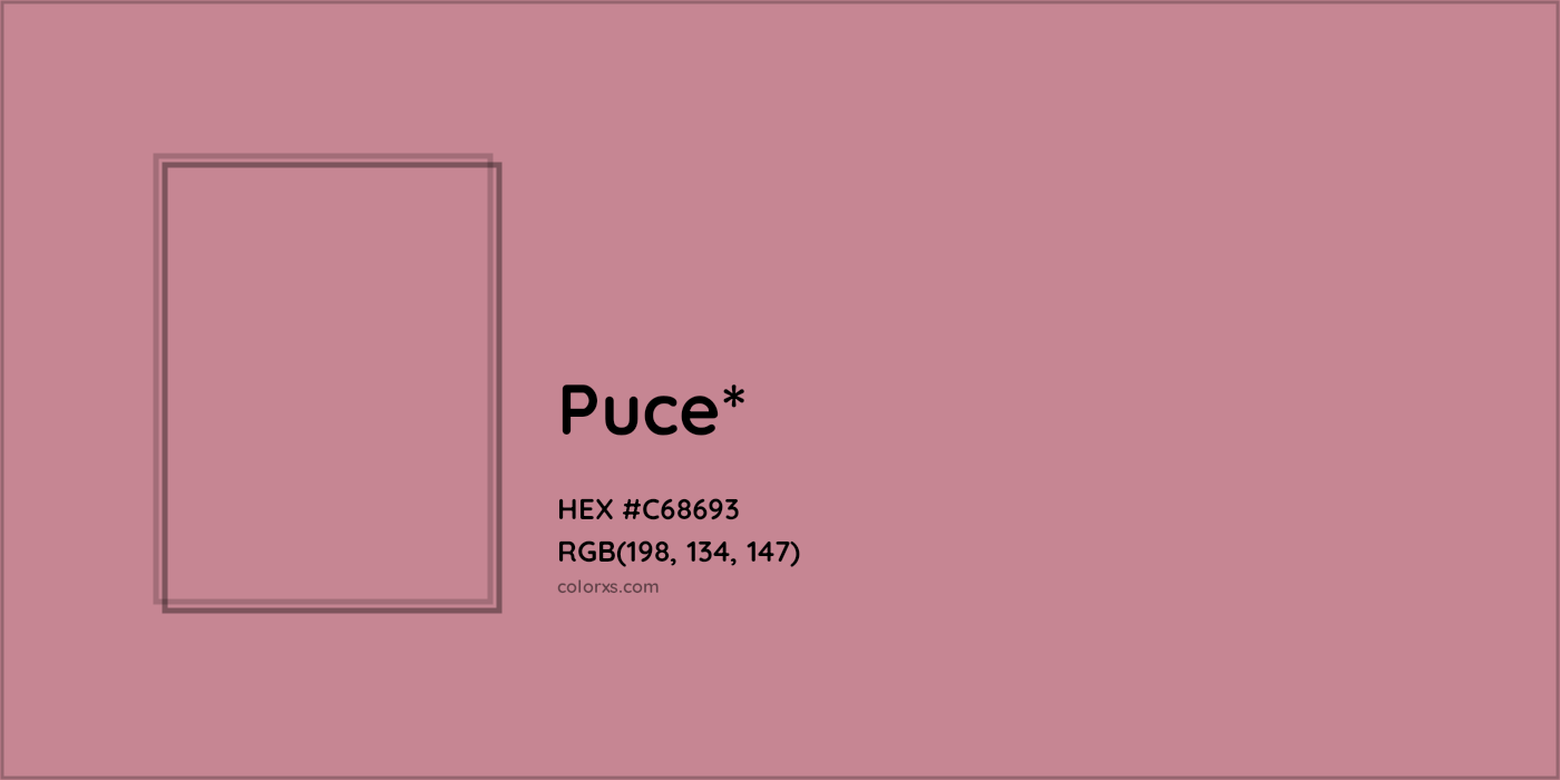 HEX #C68693 Color Name, Color Code, Palettes, Similar Paints, Images