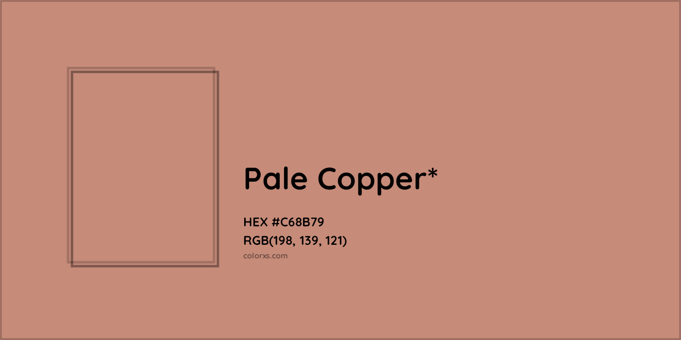HEX #C68B79 Color Name, Color Code, Palettes, Similar Paints, Images