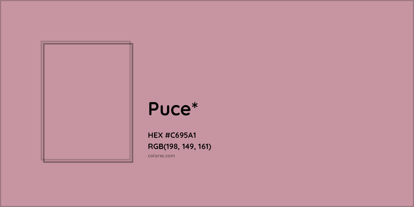 HEX #C695A1 Color Name, Color Code, Palettes, Similar Paints, Images