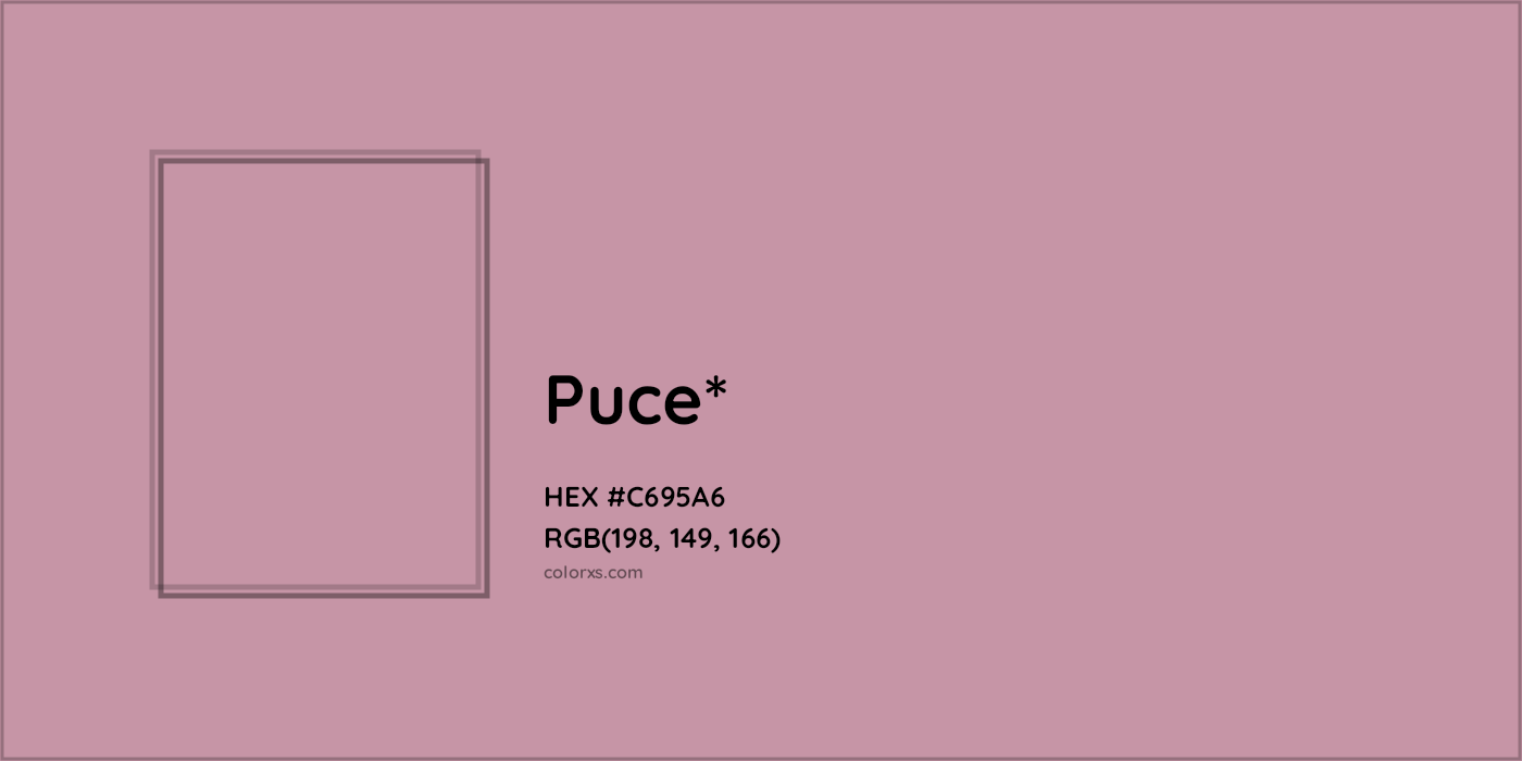 HEX #C695A6 Color Name, Color Code, Palettes, Similar Paints, Images