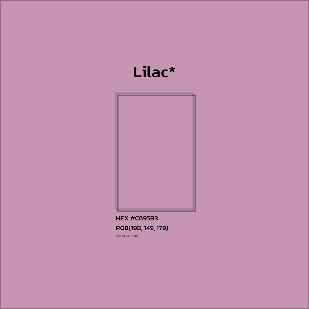 HEX #C695B3 Color Name, Color Code, Palettes, Similar Paints, Images