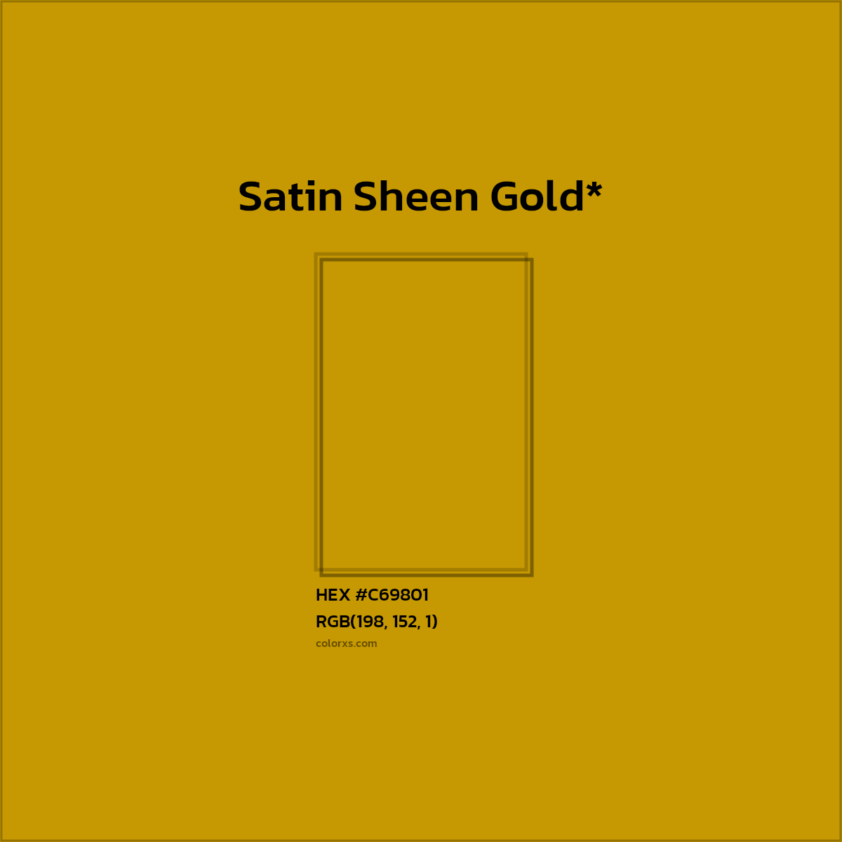 HEX #C69801 Color Name, Color Code, Palettes, Similar Paints, Images