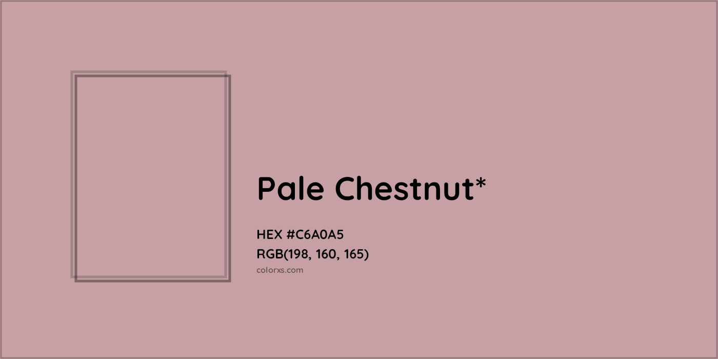 HEX #C6A0A5 Color Name, Color Code, Palettes, Similar Paints, Images