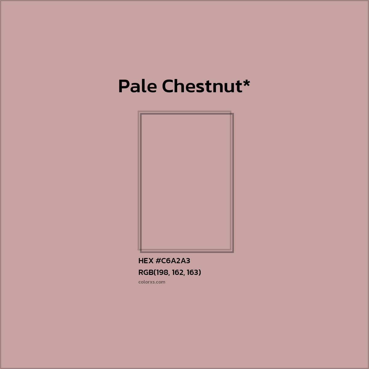 HEX #C6A2A3 Color Name, Color Code, Palettes, Similar Paints, Images