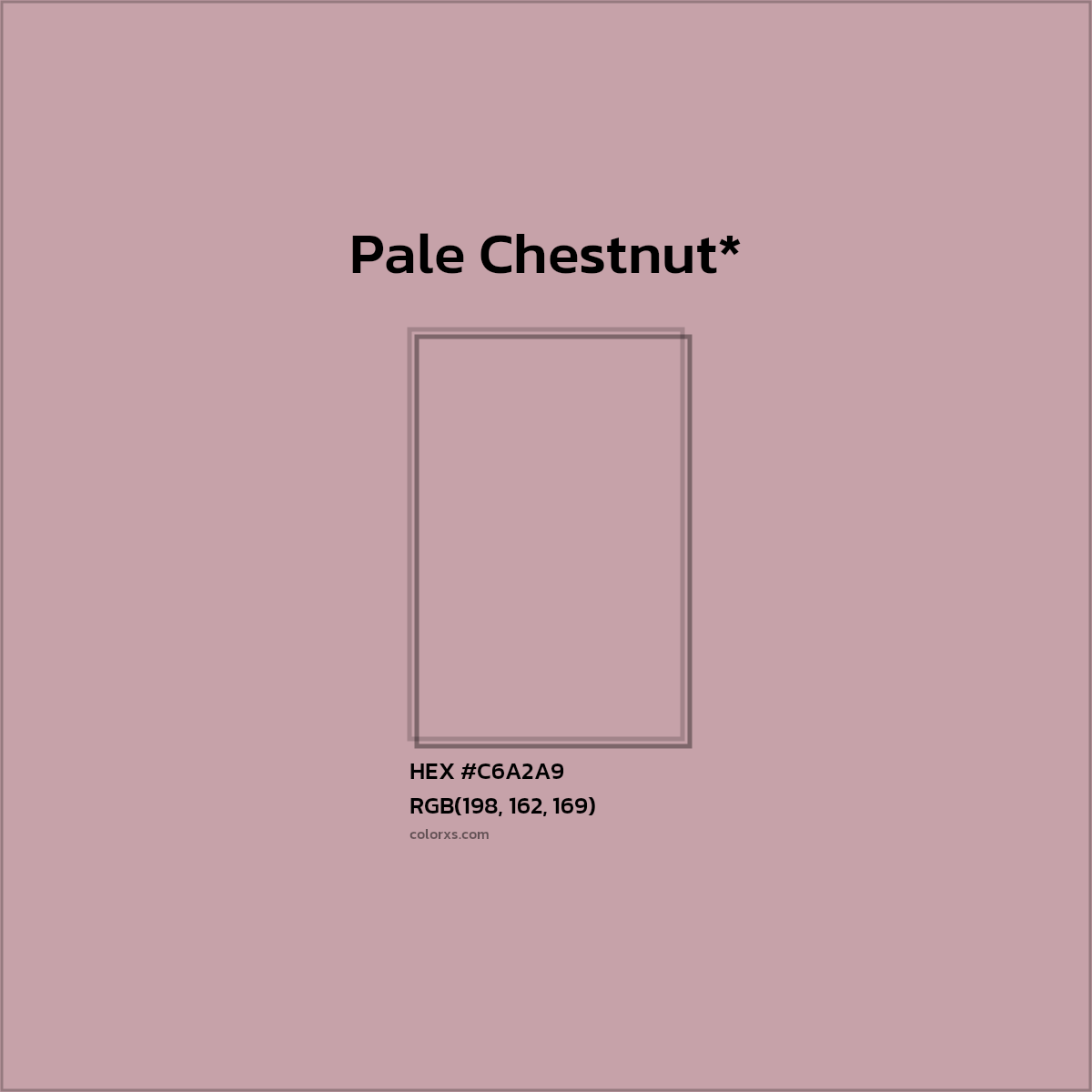 HEX #C6A2A9 Color Name, Color Code, Palettes, Similar Paints, Images