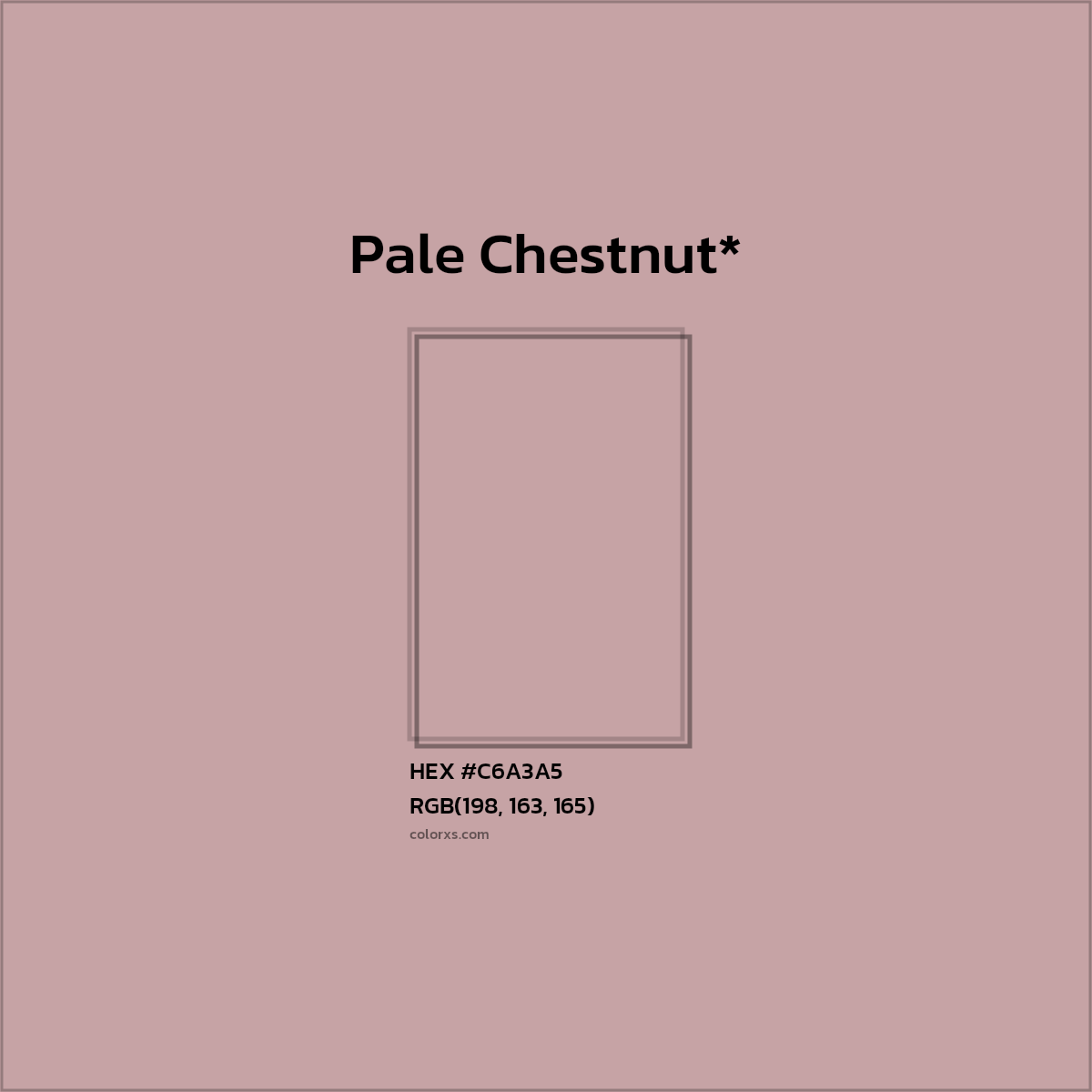 HEX #C6A3A5 Color Name, Color Code, Palettes, Similar Paints, Images