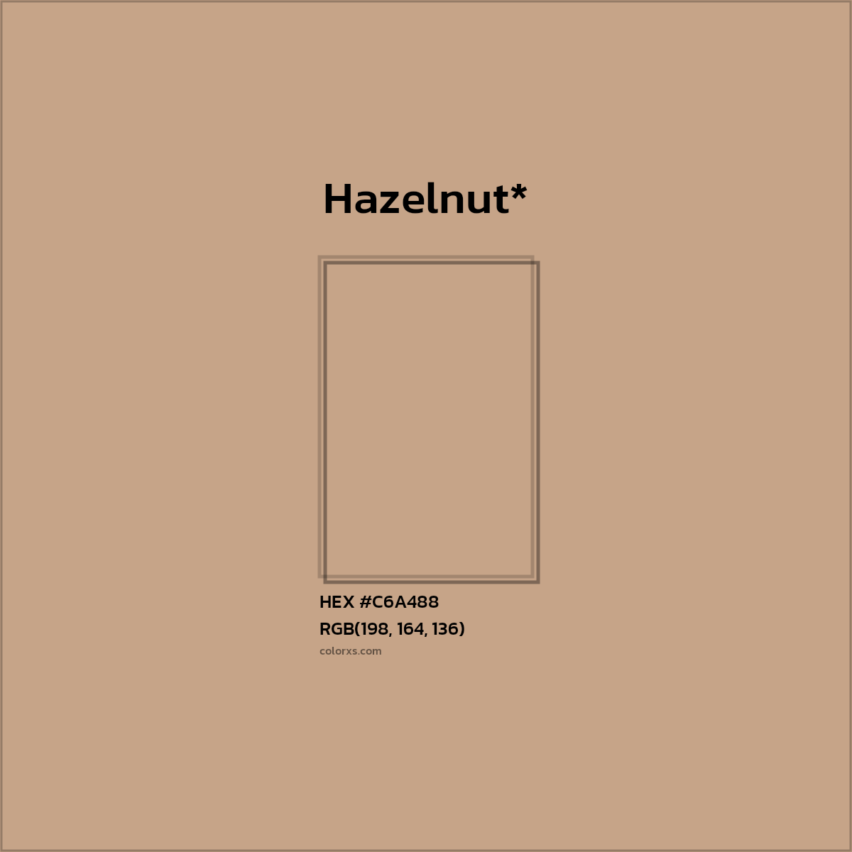 HEX #C6A488 Color Name, Color Code, Palettes, Similar Paints, Images