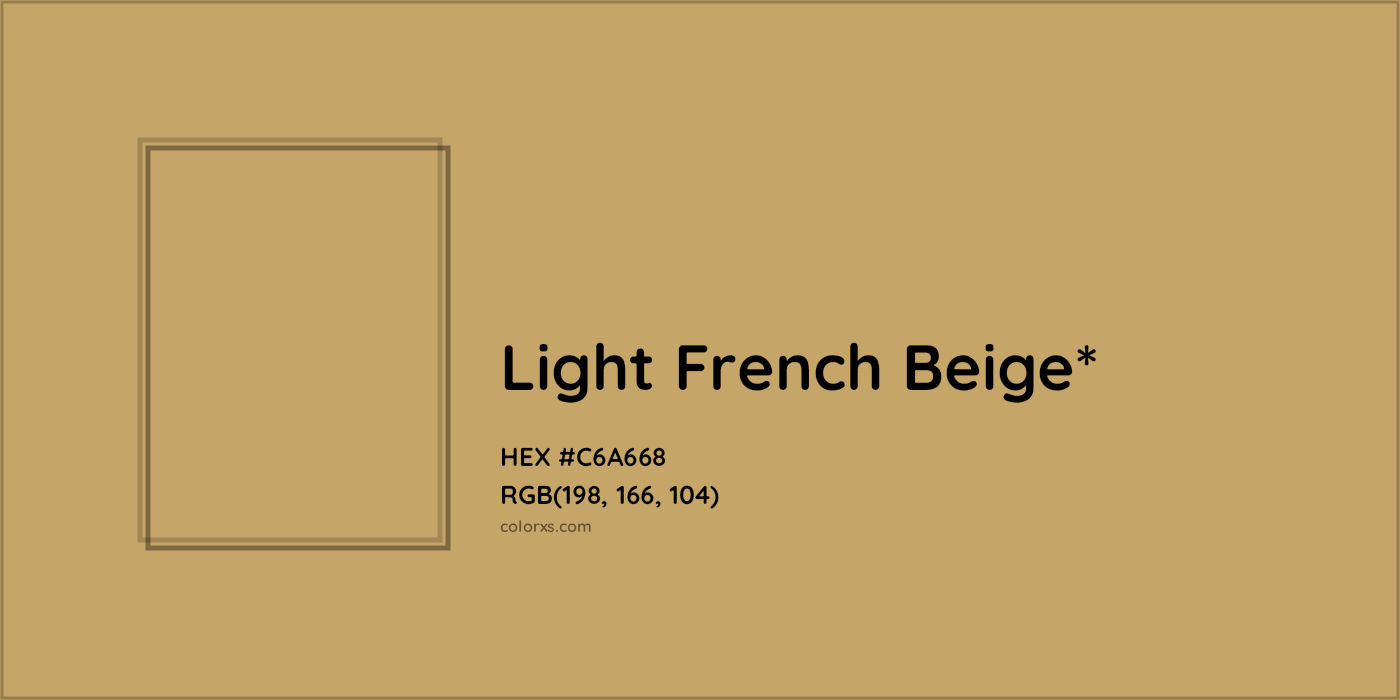 HEX #C6A668 Color Name, Color Code, Palettes, Similar Paints, Images