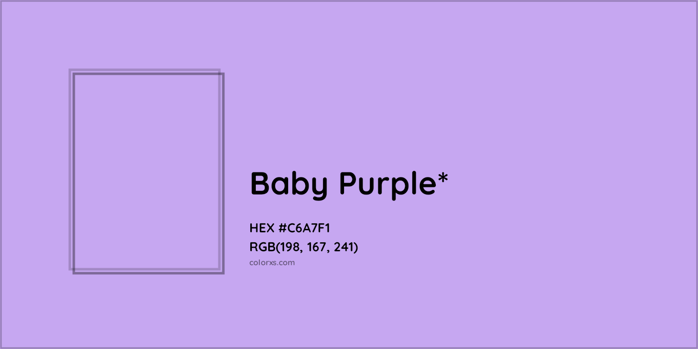 HEX #C6A7F1 Color Name, Color Code, Palettes, Similar Paints, Images