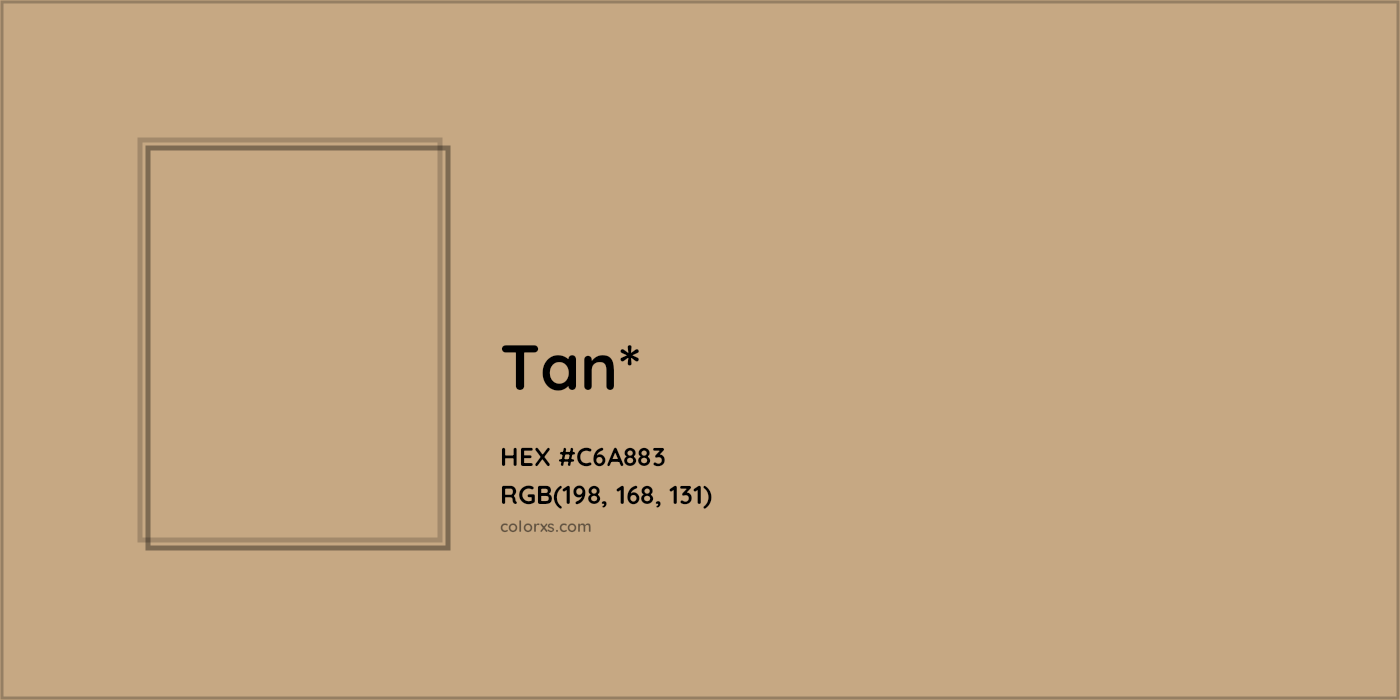 HEX #C6A883 Color Name, Color Code, Palettes, Similar Paints, Images