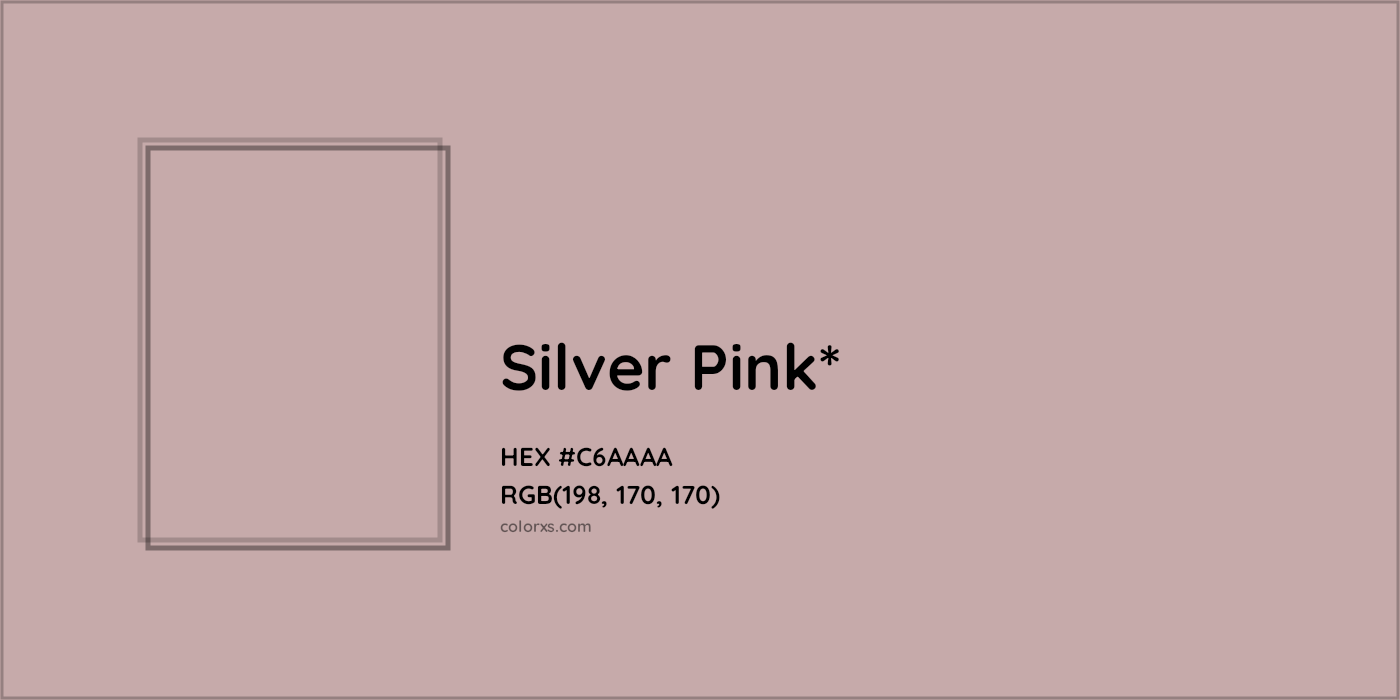 HEX #C6AAAA Color Name, Color Code, Palettes, Similar Paints, Images