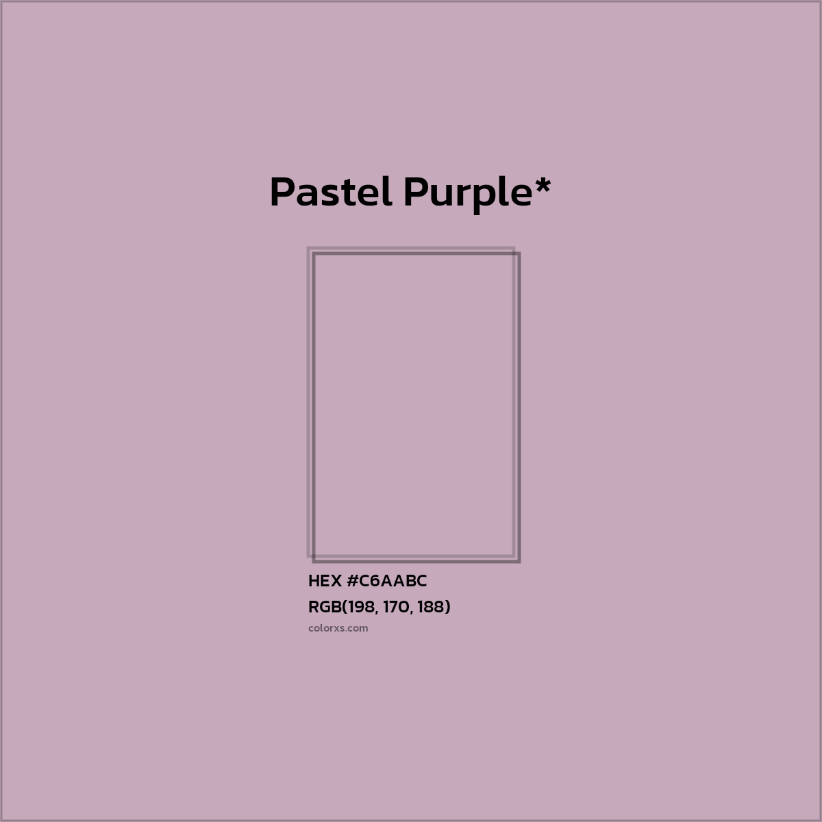HEX #C6AABC Color Name, Color Code, Palettes, Similar Paints, Images