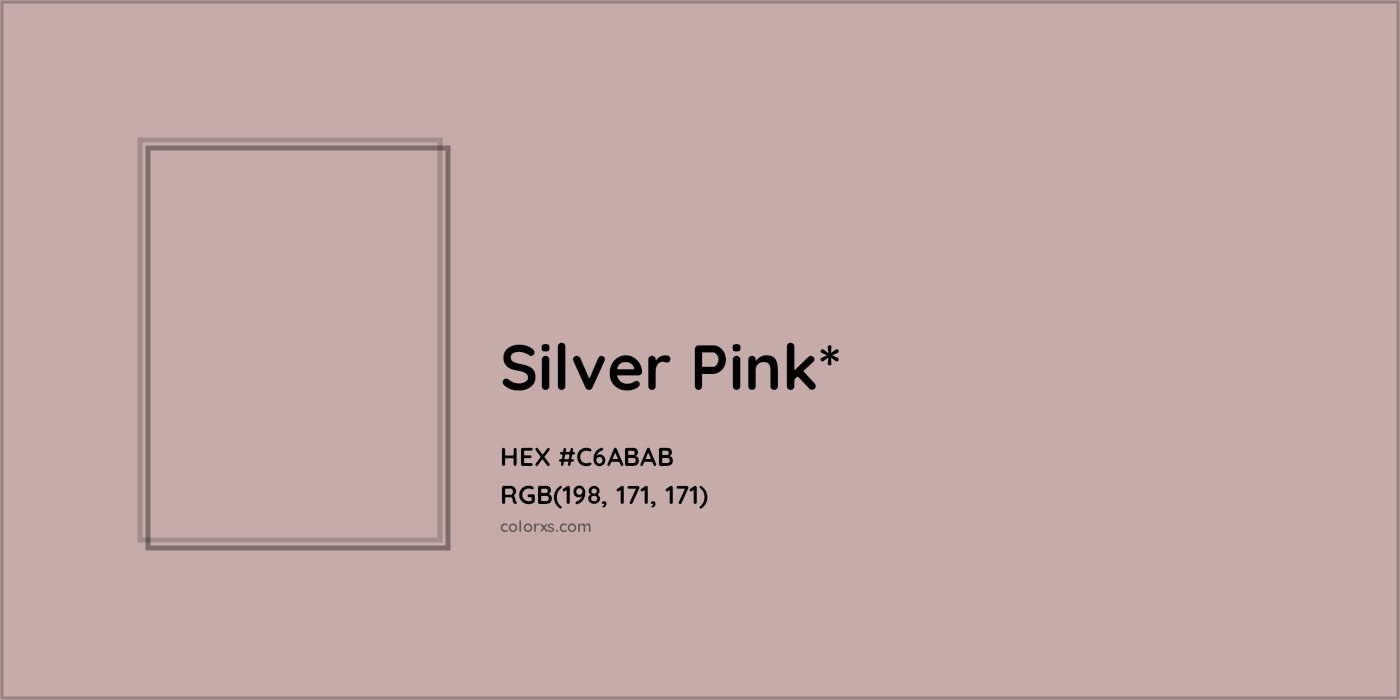 HEX #C6ABAB Color Name, Color Code, Palettes, Similar Paints, Images