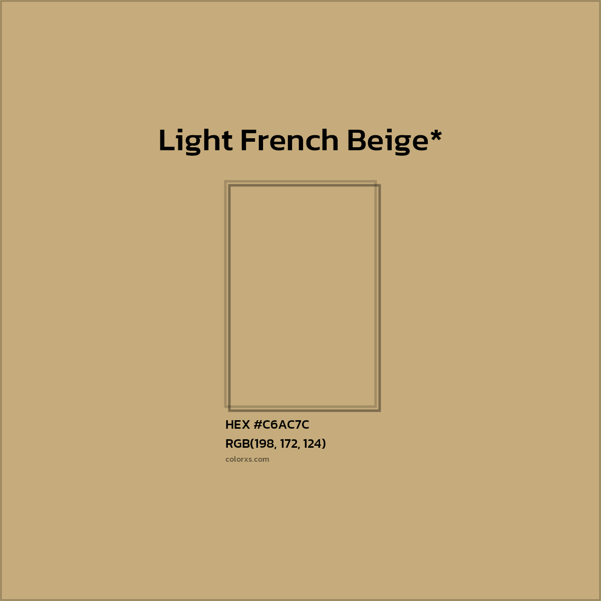 HEX #C6AC7C Color Name, Color Code, Palettes, Similar Paints, Images