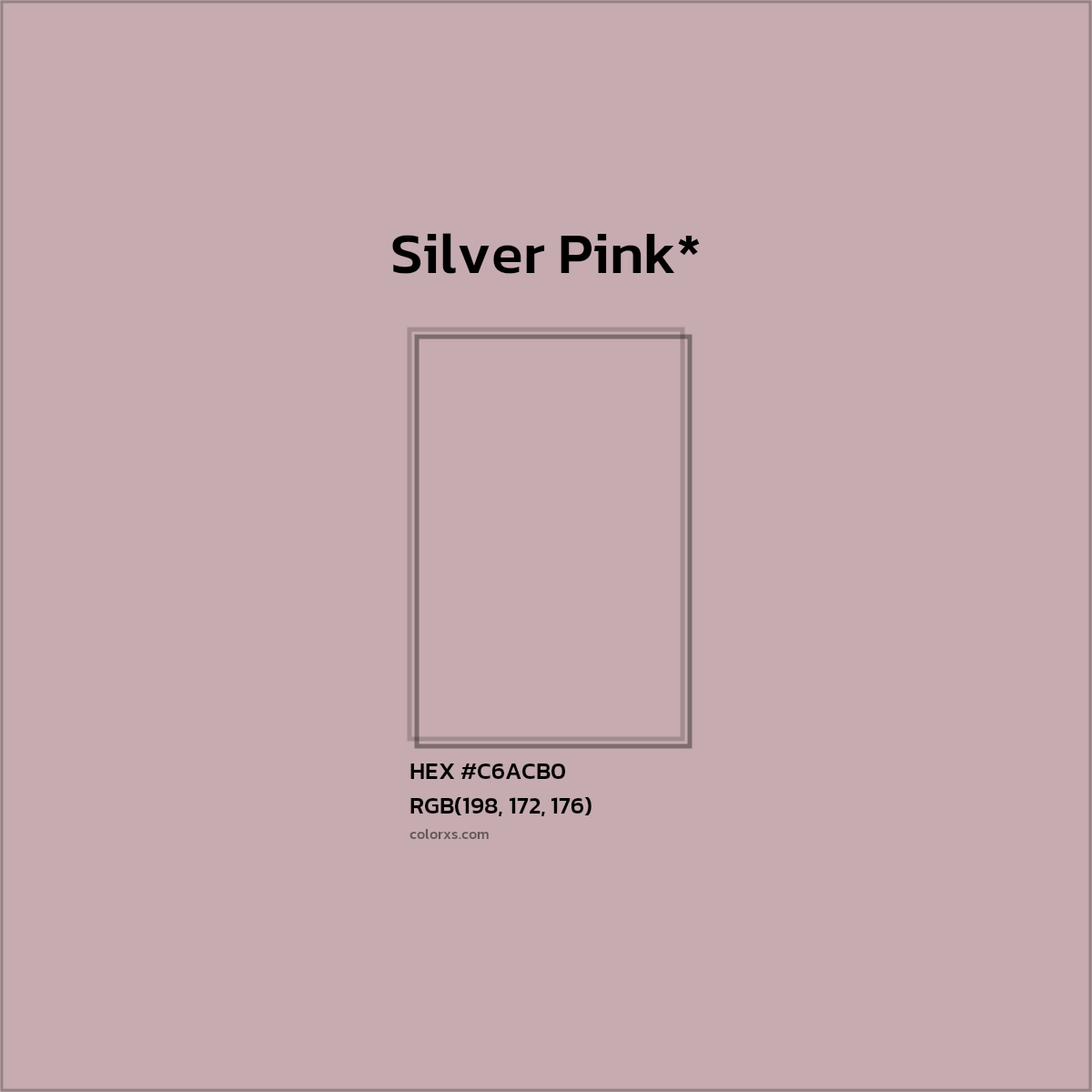 HEX #C6ACB0 Color Name, Color Code, Palettes, Similar Paints, Images