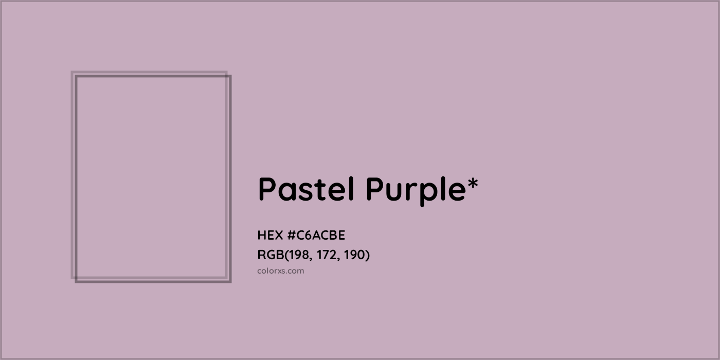HEX #C6ACBE Color Name, Color Code, Palettes, Similar Paints, Images