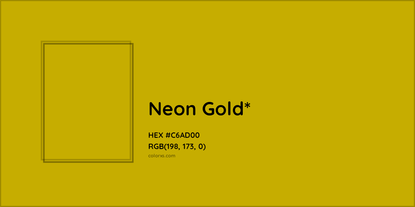 HEX #C6AD00 Color Name, Color Code, Palettes, Similar Paints, Images