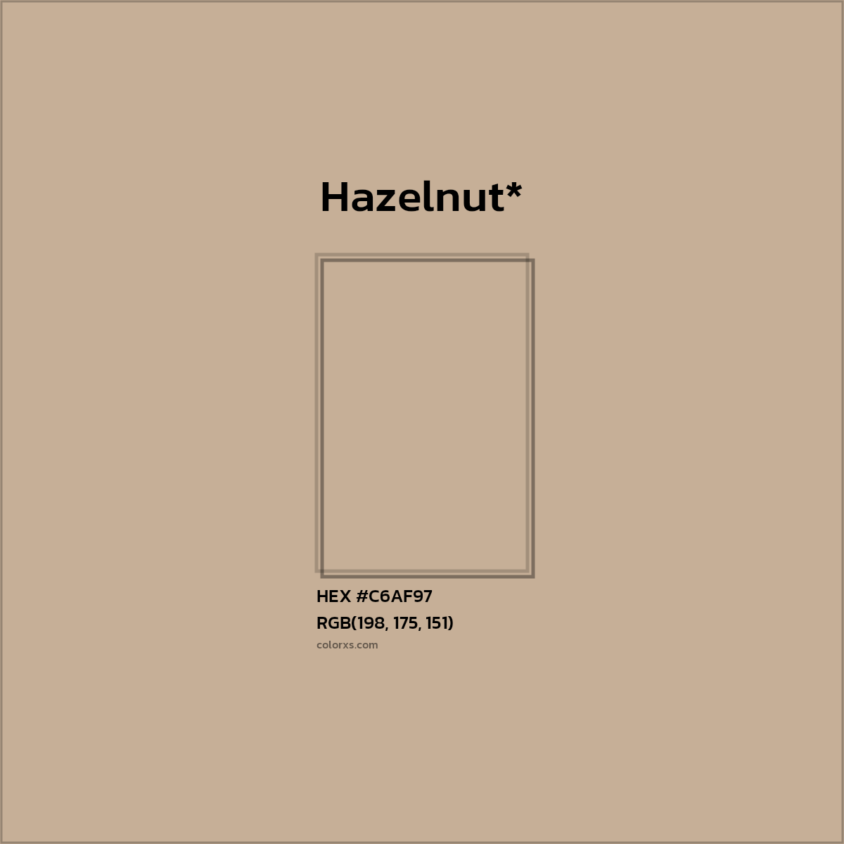 HEX #C6AF97 Color Name, Color Code, Palettes, Similar Paints, Images