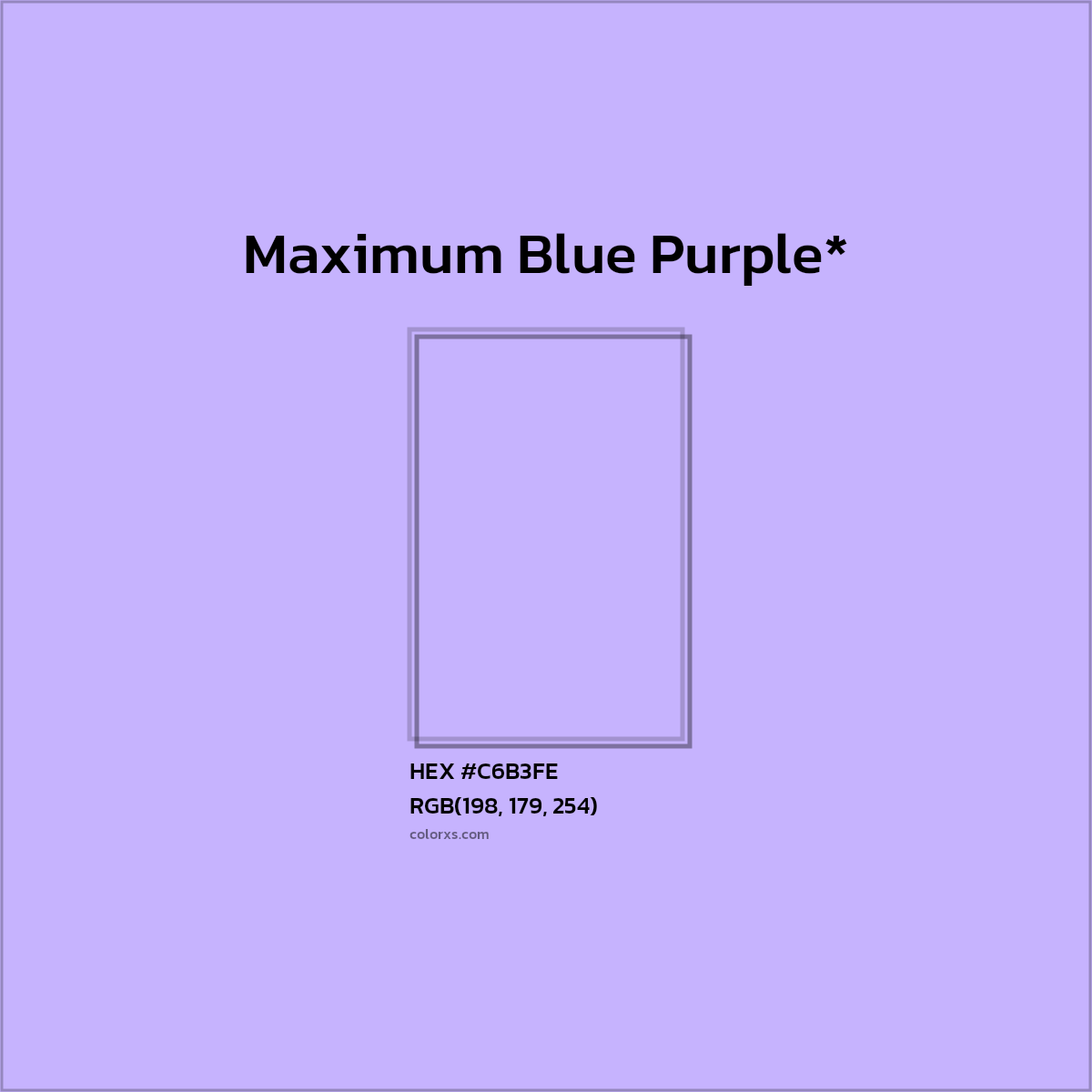 HEX #C6B3FE Color Name, Color Code, Palettes, Similar Paints, Images