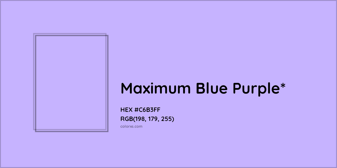 HEX #C6B3FF Color Name, Color Code, Palettes, Similar Paints, Images
