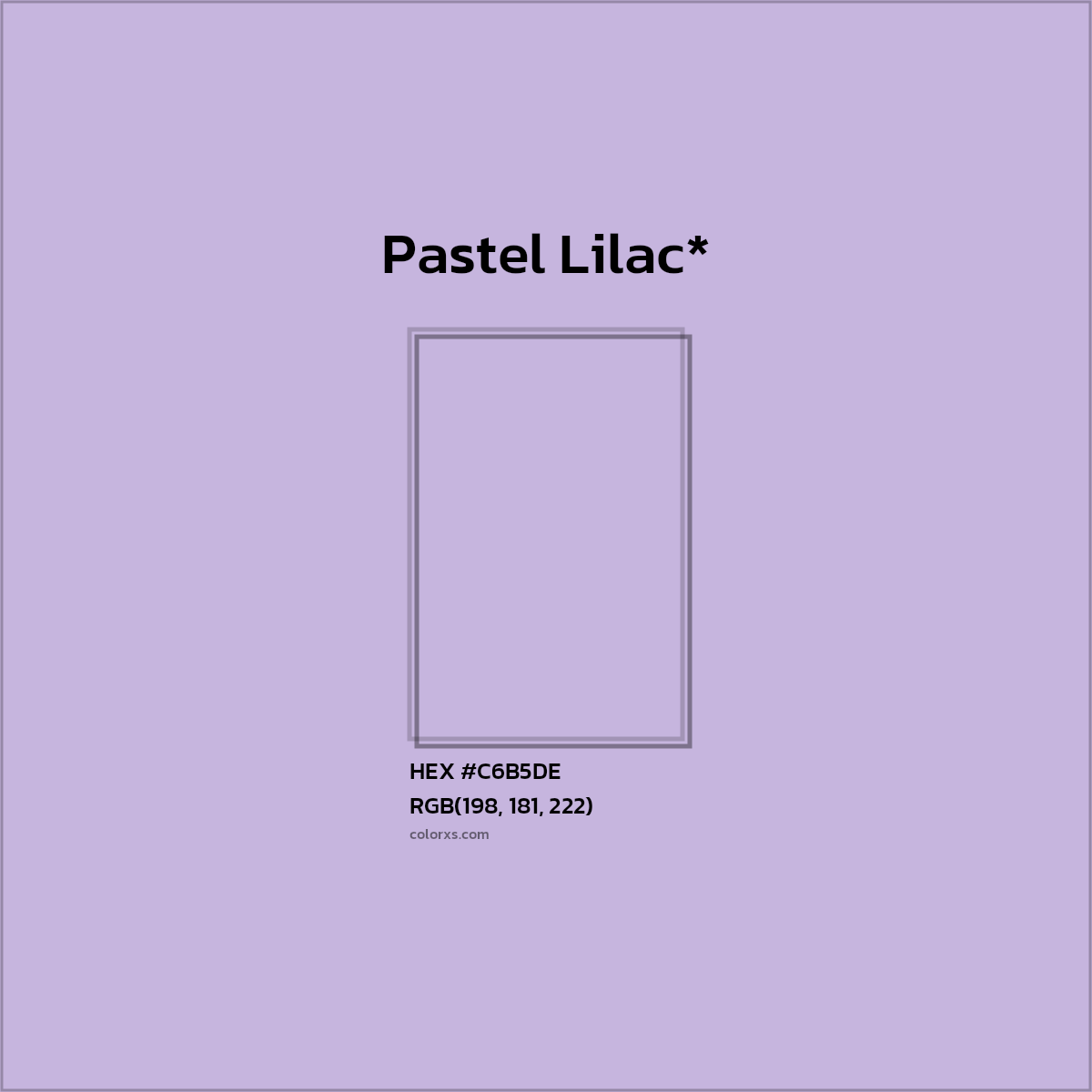 HEX #C6B5DE Color Name, Color Code, Palettes, Similar Paints, Images