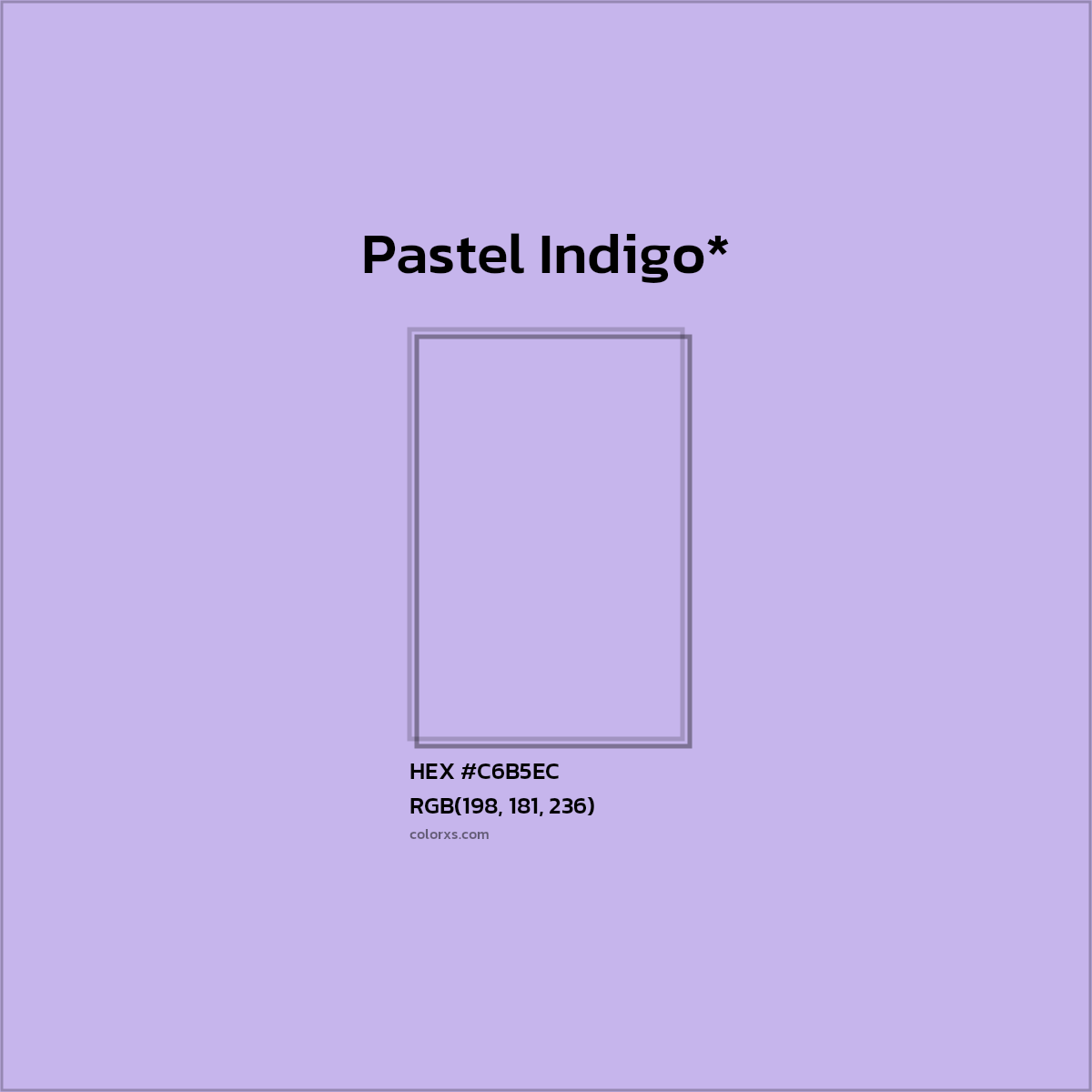 HEX #C6B5EC Color Name, Color Code, Palettes, Similar Paints, Images