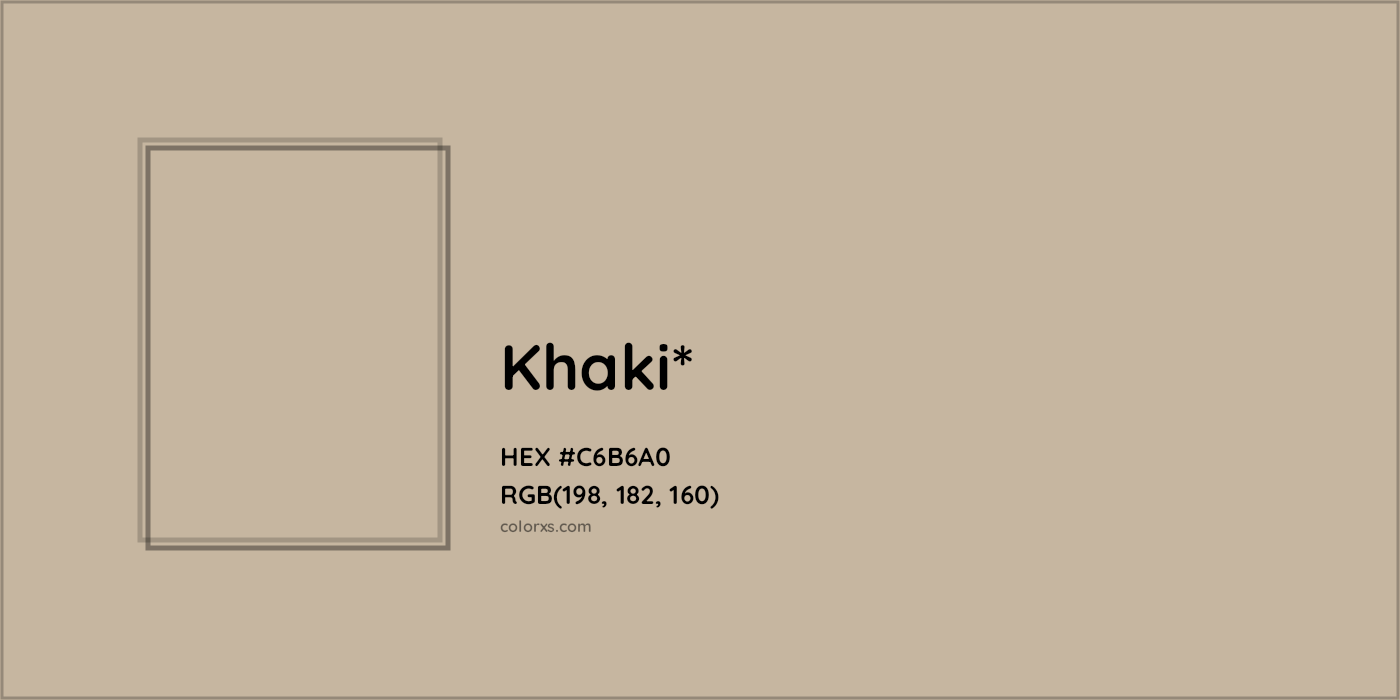 HEX #C6B6A0 Color Name, Color Code, Palettes, Similar Paints, Images