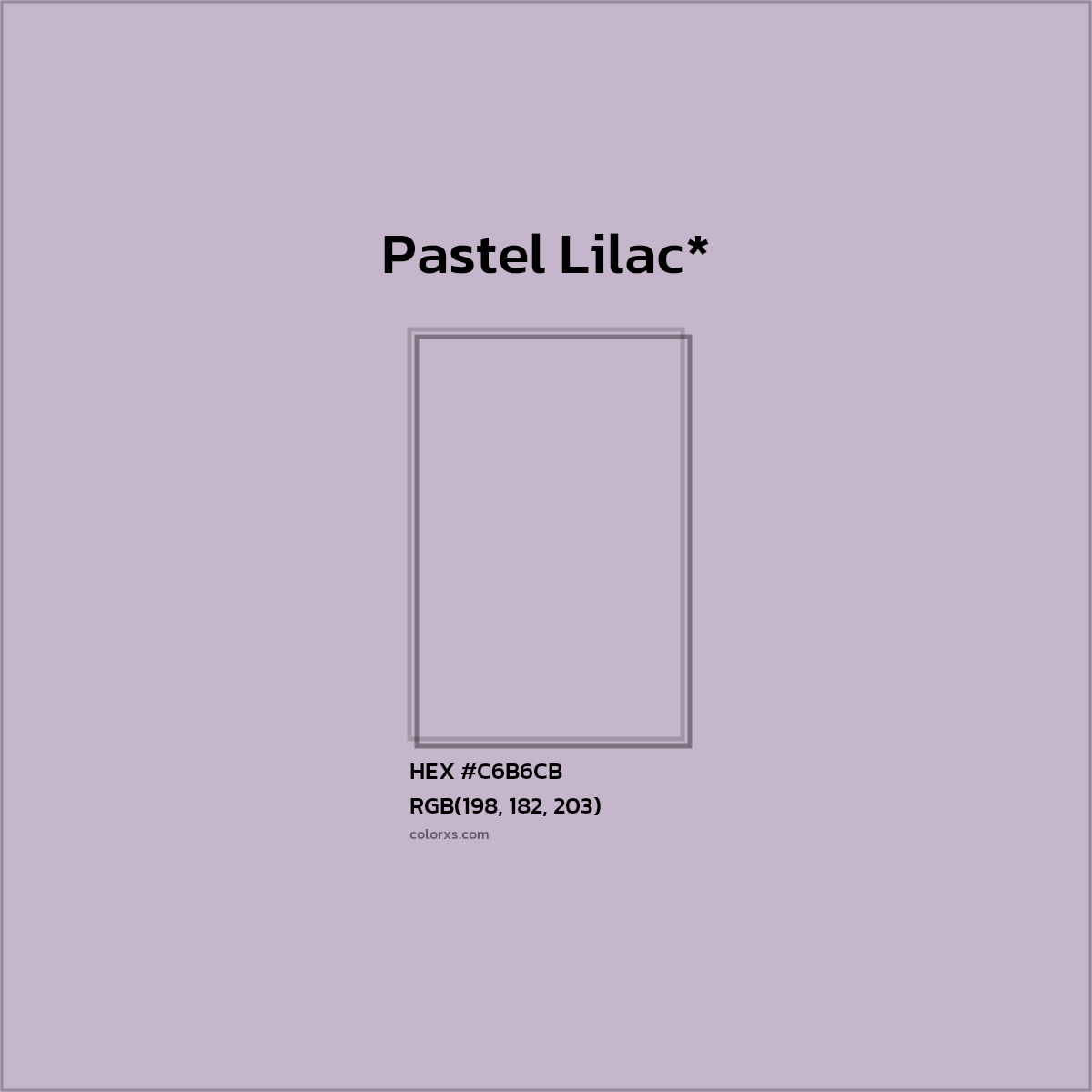 HEX #C6B6CB Color Name, Color Code, Palettes, Similar Paints, Images