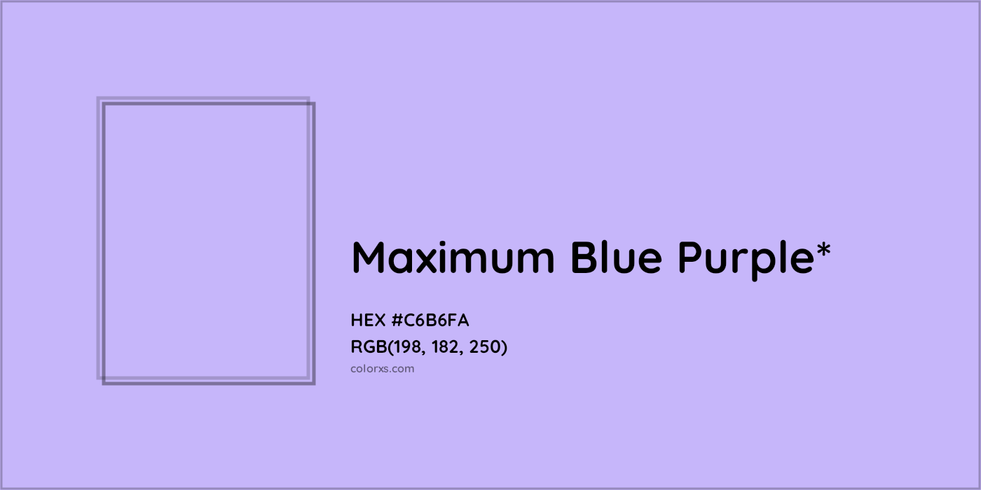 HEX #C6B6FA Color Name, Color Code, Palettes, Similar Paints, Images