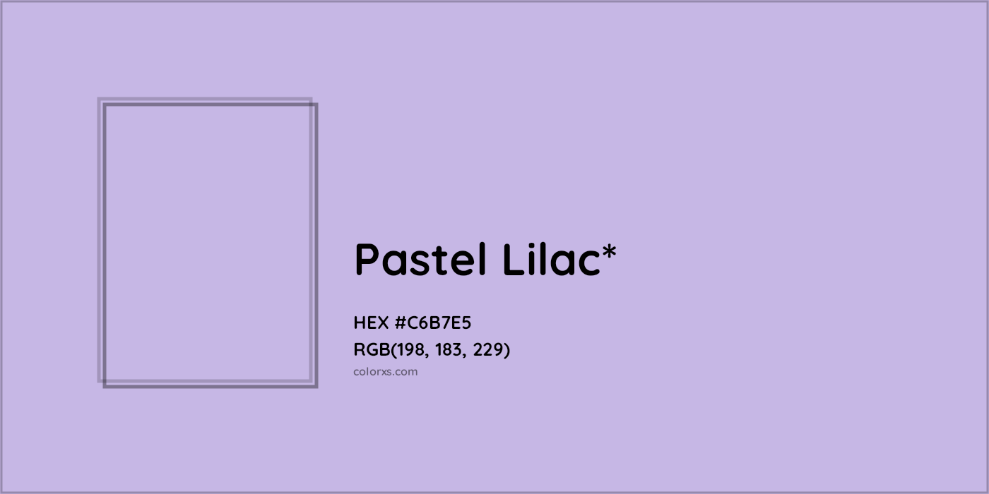 HEX #C6B7E5 Color Name, Color Code, Palettes, Similar Paints, Images