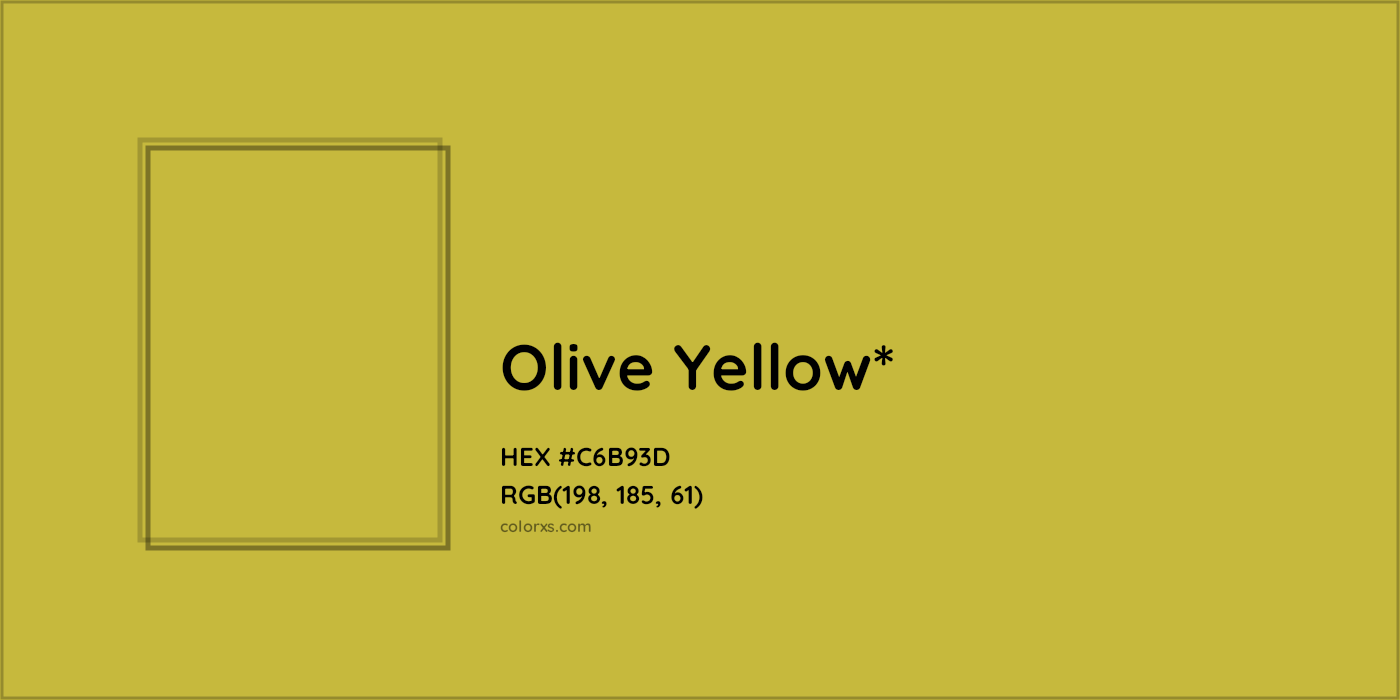 HEX #C6B93D Color Name, Color Code, Palettes, Similar Paints, Images