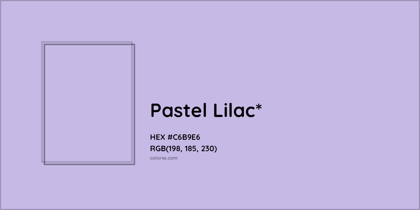 HEX #C6B9E6 Color Name, Color Code, Palettes, Similar Paints, Images
