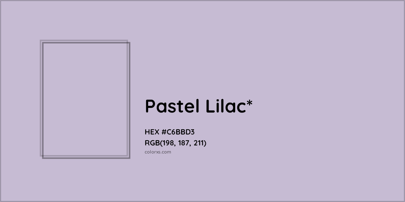HEX #C6BBD3 Color Name, Color Code, Palettes, Similar Paints, Images